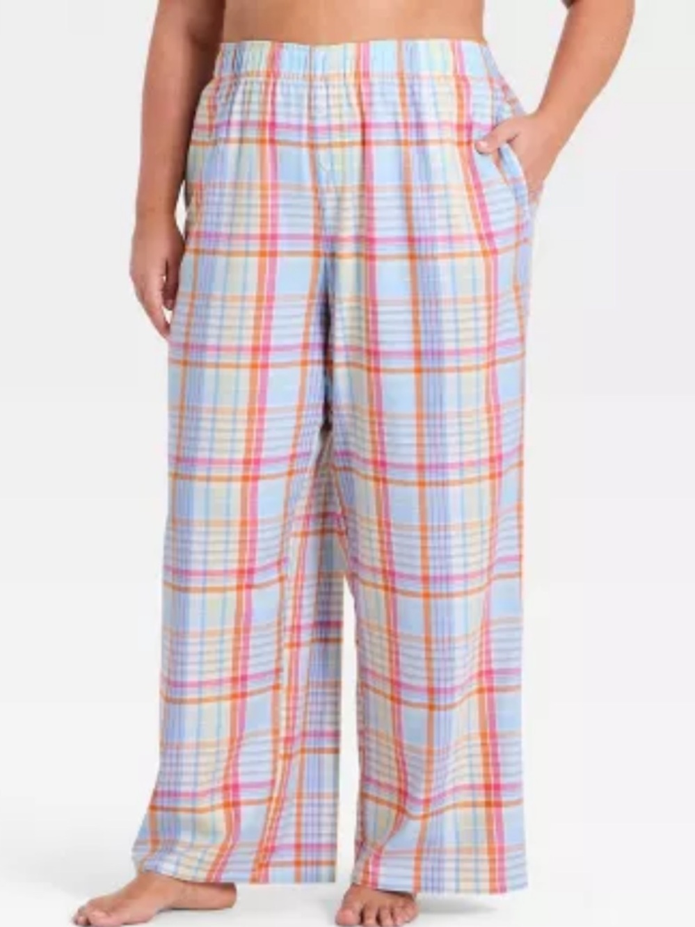 Wild Fable Women's Flannel Pajama Pants Multi Plaid XXL